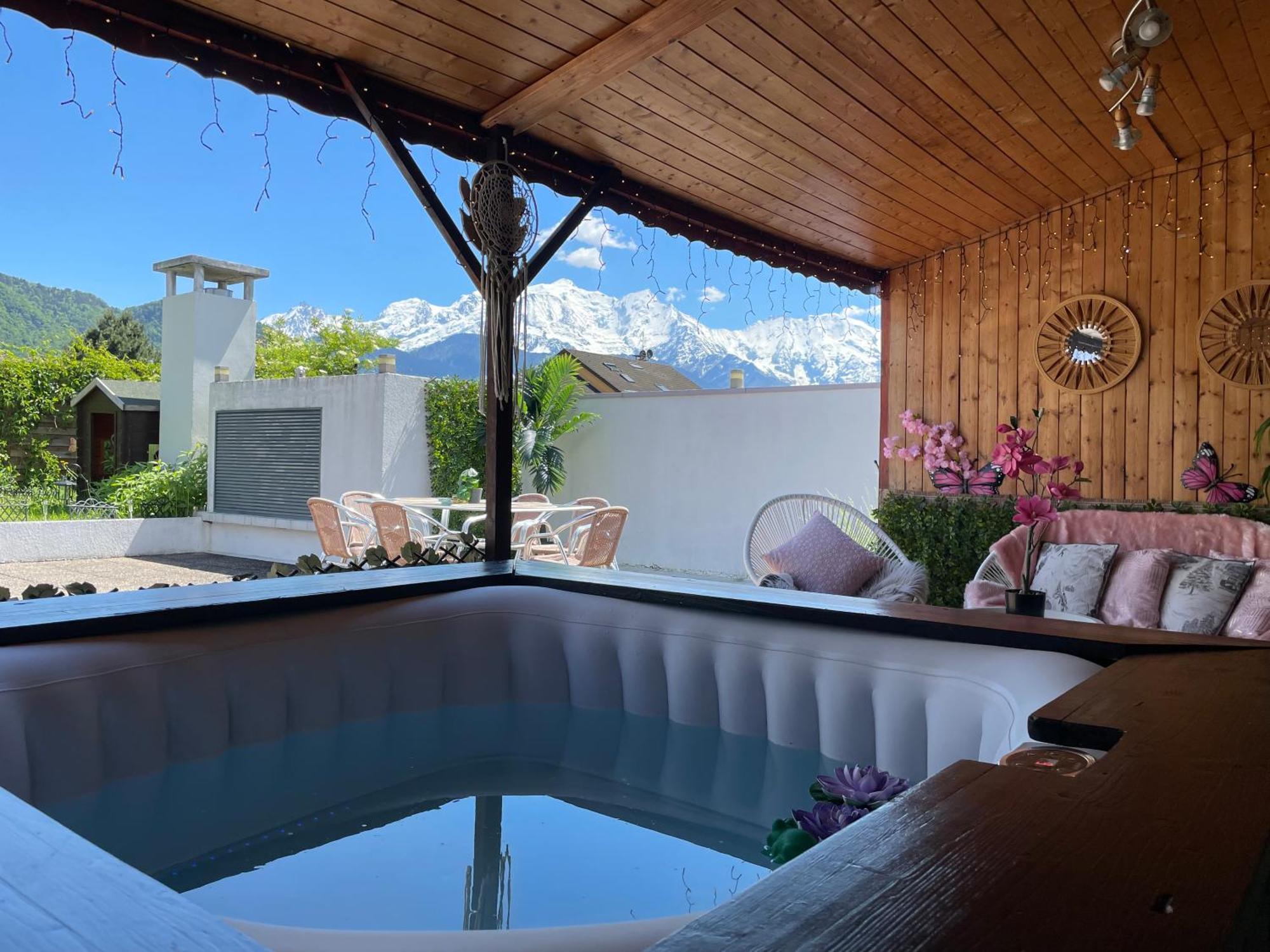 Rooftop 1 - Jacuzzi Prive Au Pied Du Monte-Blanco Sallanches Exteriör bild